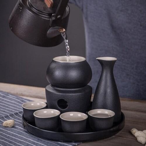 Japanese Cocktail Shaker Bar Set Hand-Painted Classic Eco Friendly Ceramics Dispensador De Cerveza Kitchen Dining Bar BD50BS