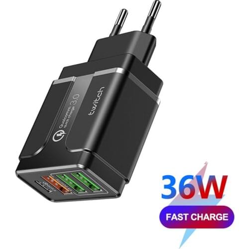 PD20W Type-c Mobile Phone Chargers USB Fast Charger for iphone Samsung Charger Quick Charge3.0 Wall Mobile Phone Tablet Chargers