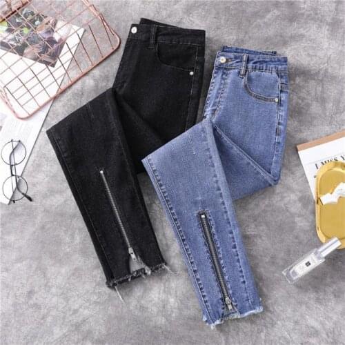 Women 2021 Autumn Winter Stretch Jeans Pencil Pants Female Skinny Jeans Leggings Ladies High Waist Slim Fit Denim Trousers Y469