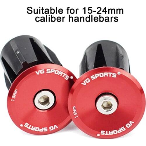 1 Pair Bike Lightweight Bar End Plugs Aluminum Road Bicycle Grip Anti-slip Firm Handlebar Covers Accessory Bike Bar End Plugs