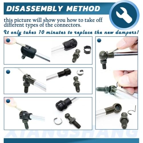 Fits ​for Lexus RX300 RX330 RX350 2003-2008 25.24 inches Front Hood bonnet Gas Spring Lift Supports Struts Prop Arm Shocks