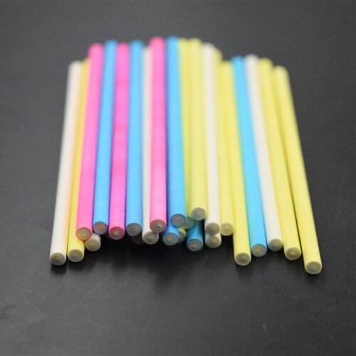100pcs Colorful Lollipop Sticks 10cm Pop Sucker Sticks Cake Pop Sticks For Lollypop Candy Chocolate Sugar Pole Stick Tool