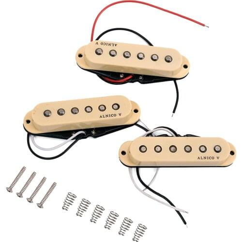 3 PCS Alnico V Magnet Guitar Pickup Bridge And Middle And Neck Staggered