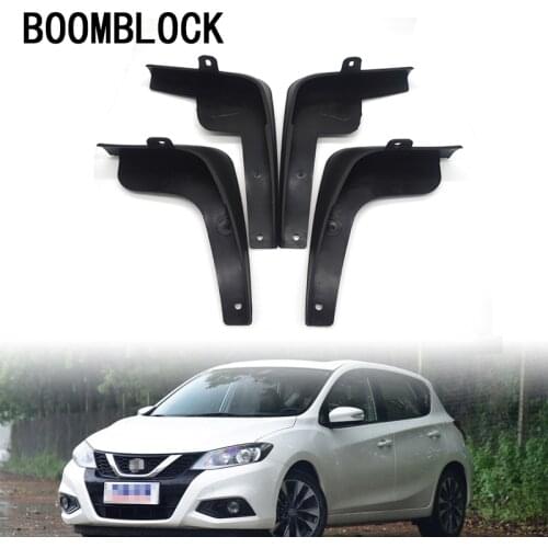 4pcs Car Front Rear Mud Flaps Mud Flap Mudguards Fender For Nissan Tiida Versa Latio C11 Accessories 2007 2008 2009 2010 2011