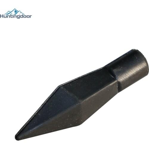 6PCS Rubber Soft ArrowHead Archery Replacement Broadhead Black Safety Black Arrow Heads Tips Point Target Practice Children