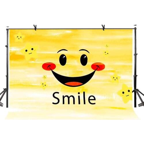 7x5ft Smile Expression Backdrop Minimalistic Smile Expression Photography Background and Studio Photography Backdrop Props