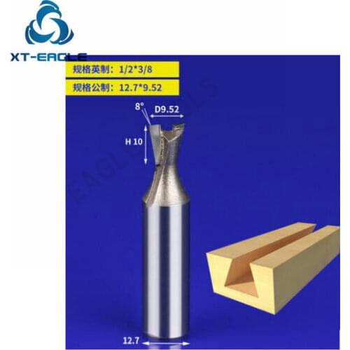 Free shipping! 12.7mm*3/4 5/8 1/2 3/8 5/16mm Inch dovetail slot milling cutter woodworking milling cutter