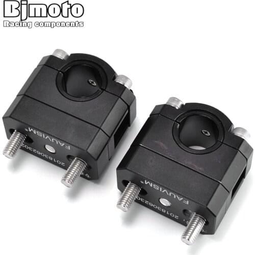 BJMOTO Motorcycle CNC 7/8" or 1 1/8" Handlebar Riser Kit 38mm Rise 28mm 22mm Bar Clamp Mount for Honda ATV Scooter Kawasaki