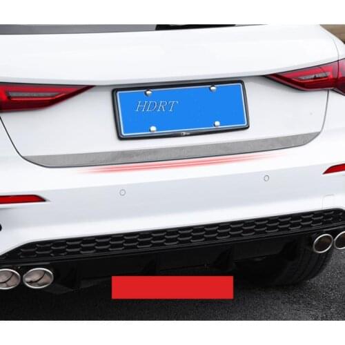 For Audi A3 8Y Hatchback Sportback 2020 2021 Rear Boot Trunk Tailgate Bottom Lid Molding Strips Cover Trim Car Styling
