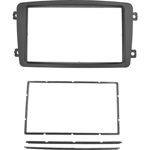 DOUBLE DIN Car Radio Fascia for BENZ C CLASS W203 W209 Radio Panel Refitting Dash Mounting Installation Trim Kit Face