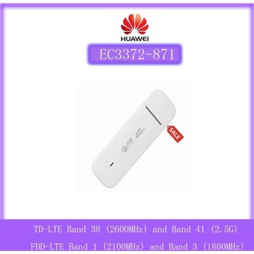Huawei EC3372 (EC3372-871) LTE FDD Band1 et Band3 TDD Band38 et Band41 WiFi Dongle USB