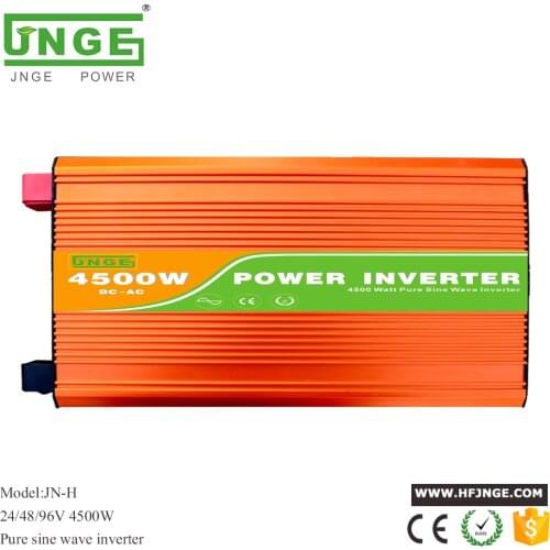 JNGE Power 4500w Pure Sine Wave Inverter24v 48v dc to 110v 220v ac Peak 9000w Off Grid Inverter for Wind and Solar System