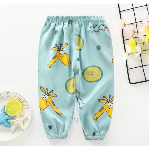 Summer Thin Harem Pants Leisure Kids Clothes Boys Girls Trousers Toddler Loose Pants Elastic Waist Fashion Girl Pants