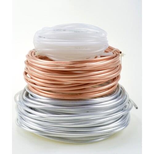 1Meter 4mm 6mm 8mm OD Lubricating Oil Pipe Copper Aluminum Nylon Tube For Machine Oil Tubing Lathes Lubrication System