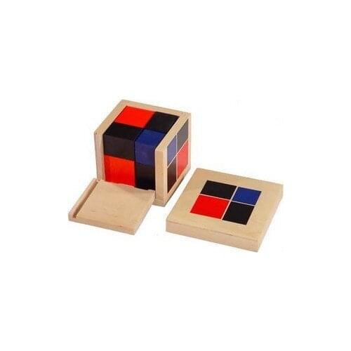 Montessori kids Educational Wooden Toys Math Taching Puzzle toy Binomial Cube
