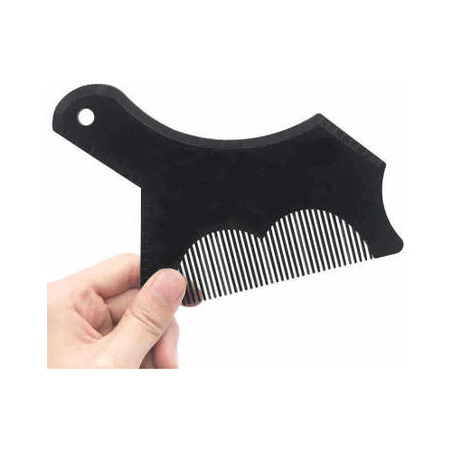 New Arrivals Men Beard Shaping Styling Template Comb Transparent Mens Beards Combs Beauty Tool for Hair Beard Trim Templates