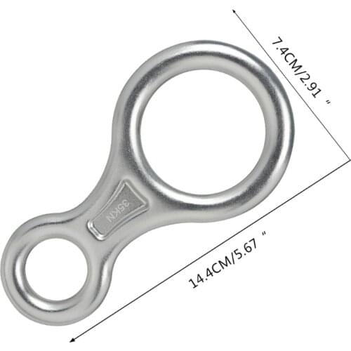 N58B Rock Climbing Descender Mountaineering Figure Small Climbing Ring Descend 8 Word Downhill Protection Equipment