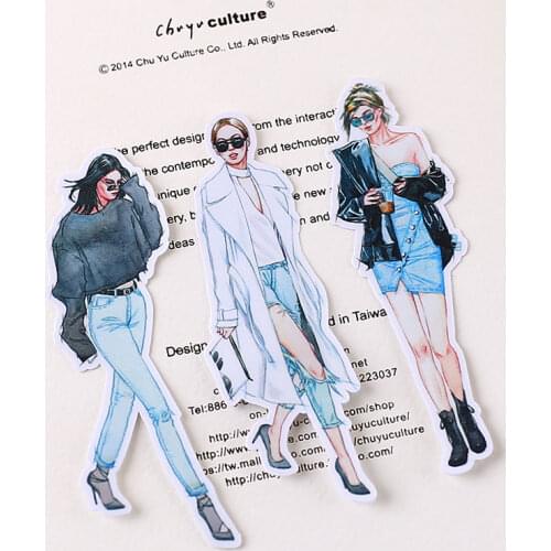 20 Pcs/Pack Cute Fashion Sexy Girl Decoracion Journal Stickers Kawaii Stickers Scrapbooking Stationery School Supplies