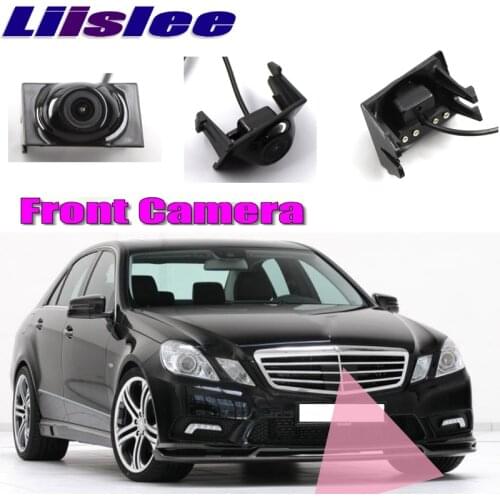 LiisLee Car Front Camera For Mercedes-Benz E-Class W212 2009-2016 10 11 12 13 Front Grille CAM DIY Manually Control Front Camera