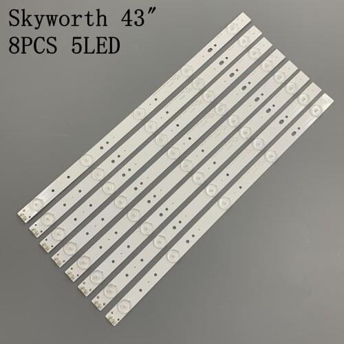 8Pieces/lot FOR 43 "LCD backlight bar skyworth 43E3000 43e3500 5800-W43001-3P00 02K03177A 3v 100%NEW