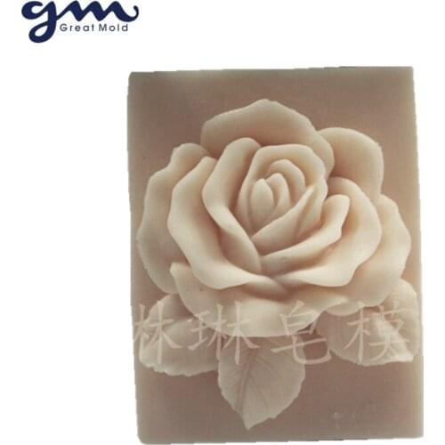 Great-Mold Rose 3D Silicone Soap Mold Flower Chocolate Cake Mold Decorating Baking Silicone Molds
