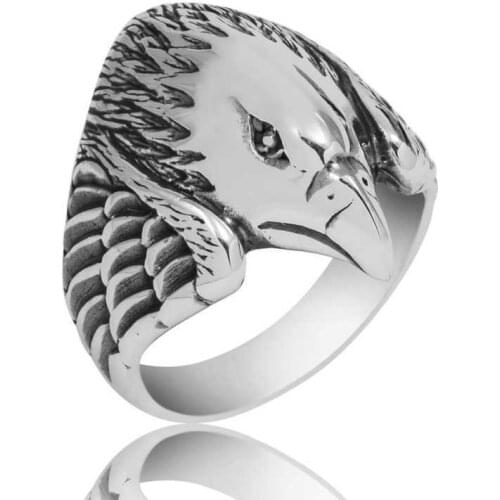 Tevuli 925 Sterling Silver Eagle Men 'S Ring