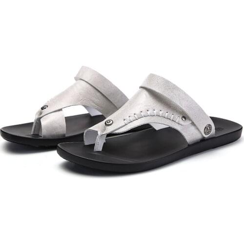 Outdoor slippers for shoe roman s man sandal para samool summer luxury rubber sandalia genuine de big hombre 39 slip on beach