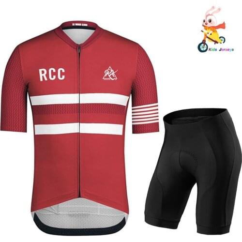 RX Cycling Jersey Set 2020 Team Boys Cycle Jersey Mtb Short Sleeve Jerseys Cycling Clothing Kids Bike Clothing Shirt Set