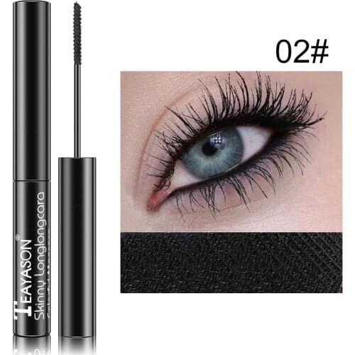 1@# 4d Silk Fiber Mascara Waterproof and Easy to Dry Natural Soft Long Eyelash Makeup Mascara Black Thick Eyelash Cosmetics MJ2