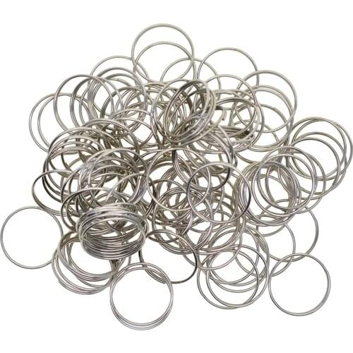 100Pcs Wholesale 20mm Keys Rings Chain Holder Bag Charms Clasp For Clip Key DIY Craft