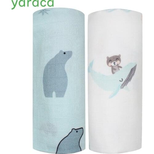 2pcs Baby Blanket Bamboo Cotton Muslin Diapers Swaddles For Newborns Bath Towel Kids Stroller Bedding Wrap Children Products