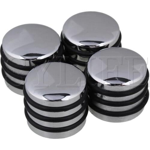 4pcs O-Ring Guitar Bass Rotary Control Knobs for 6mm Spline Shaft Sliver