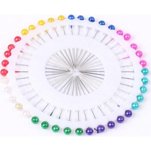 480Pcs Sewing Pins Straight Pins Head pins Colorful White Round Pearl Head Dressmaking Quilting Pins for Crafts