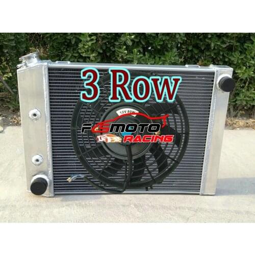 Aluminum Radiator + FAN FOR FORD Cortina 6 cylinder TC TD TE TF 3.3L 4.1L 1972-1982 AT/MT 3.3 200ci 4.1 250ci