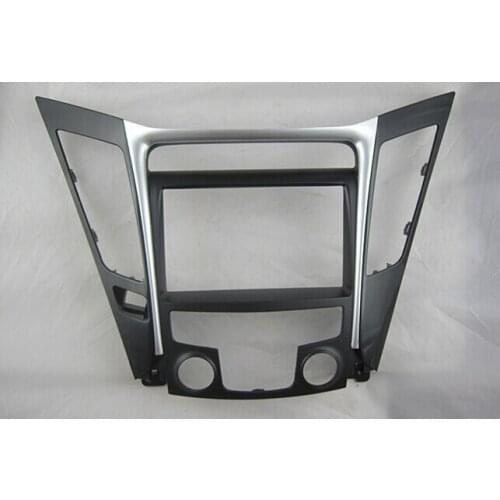 Car Fascias Stereo Radio Panel Frame Dash Kit For Hyundai Sonata YF i45 Manual Air Conditioning 2009 ~ 2015 Left Driving