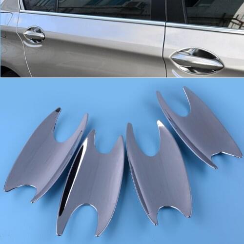 Car-4PCS Chrome Front Rear Side Door Handle Bowl Trim Cover Fit for BMW 7 Series G11 G12 730Li 740Li 2016 2017