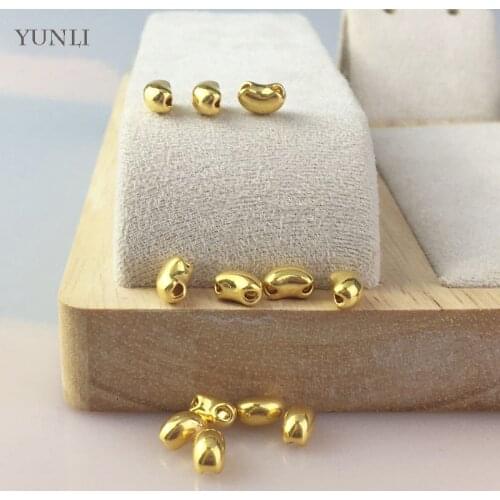 YUNLI Pure 24K 999 Gold Pendant Necklace Classic Real Gold Acacia Beans DIY Accessories for Women Fine Jewelry Gifts PE015
