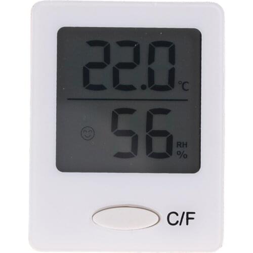 LCD Electronic Digital Temperature Humidity Meter Indoor Outdoor Thermometer Hygrometer Weather Station Clock
