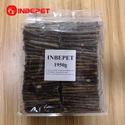 INBEPET 1kg/1.5kg/1.95kg Cat Toys Stick Natural Fruit Matatabi Cat Snacks Sticks Catnip Pet Cat Molar Rod 120mm X 7-10mm