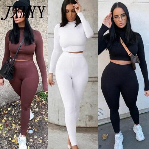 JXMYY 2021 Autumn And Winter New Fashion Womens Casual And Comfortable Two-Piece Slim Long-Sleeved Sports Suit