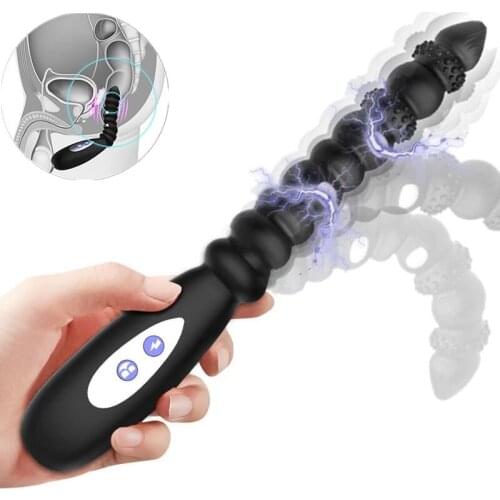 Male Prostate Massager Sex Toys Vibrator For Man18+ Electric Shock Pulse Vibrating Butt Plug Anal Plug Vibrator Buttplug Sexshop