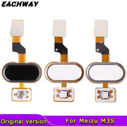 Meizu M3S Home Button FingerPrint Touch ID Sensor Flex Cable Ribbon Replacement Parts Key Black/White/Gold MEIZU M3S mini Button