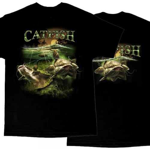 Merky Water Catfish Fishing Fisherman Angler Gift T-Shirt. Summer Cotton O-Neck Short Sleeve Mens T Shirt New S-3XL