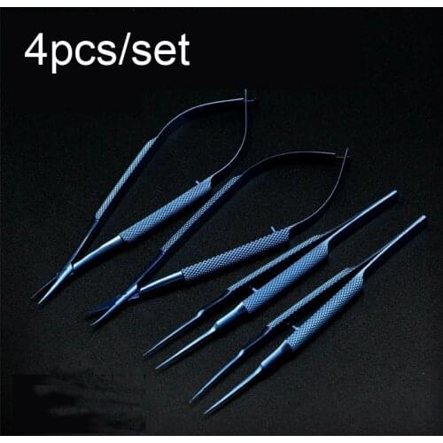 Stainless steel/Titanium alloy instruments set forcep needle holder scissor Ophthalmic instruments