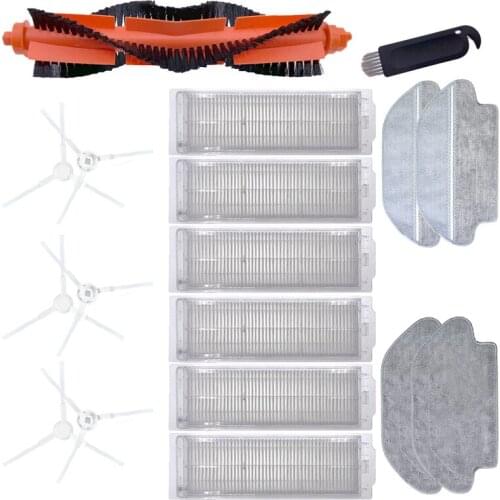 Main Brush Hepa Filter Side Brush Mop Cloth for Xiaomi Mijia Robot STYJ02YM Mi Mop Pro for Viomi V2 PRO V3 SE V-RVCLM21B