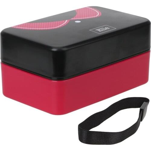 Plastic Lunch Box Multifunction Double Layer Food Container Dim Sum Sushi Box Microwaveable Lunch Box For Student Child Adult