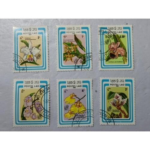 6PCS Lao stamps 1985， Post Stamps Postage Collection