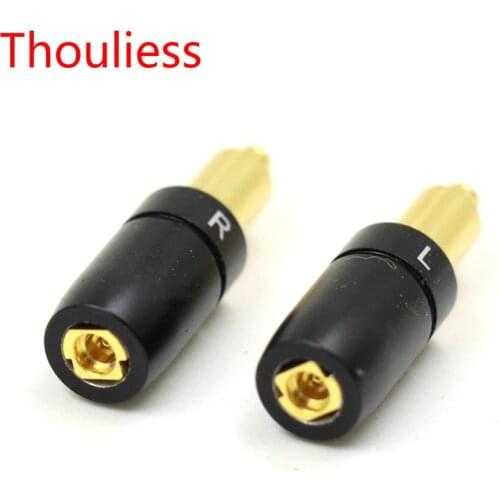 Thouliess Gold-Plated Headphone Plug for SRH1840 SRH1440 SRH1540 Male to MMCX Female Converter Adapter