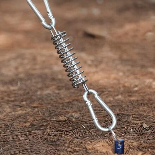 Camping Tent Spring Buckle High Strength U-shaped Hanging Head Wear-resistant Steel Fixed Buckle for Camping Tent WHStore
