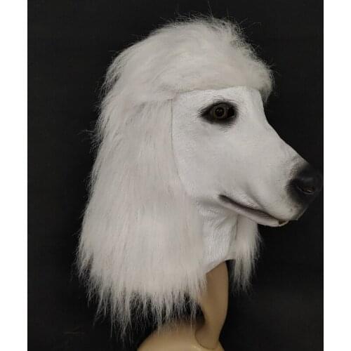 High Quality Christmas Animal decorations VIP dog Mask Cosplay party performance Full Head props latex Halloween Mask
